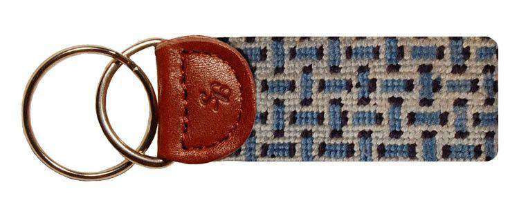 Basket Weave Needlepoint Key Fob by Smathers & Branson - Country Club Prep