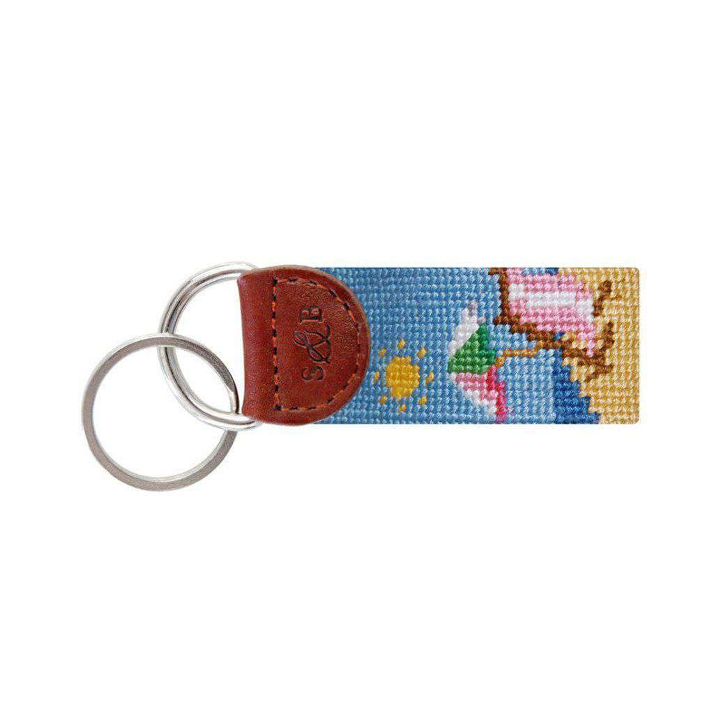 Beach Scene Needlepoint Key Fob by Smathers & Branson - Country Club Prep
