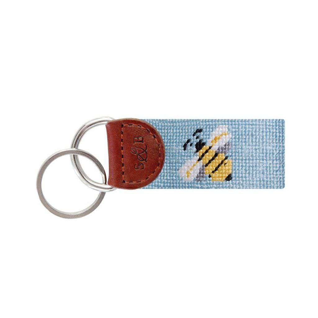 Bee Needlepoint Key Fob by Smathers & Branson - Country Club Prep