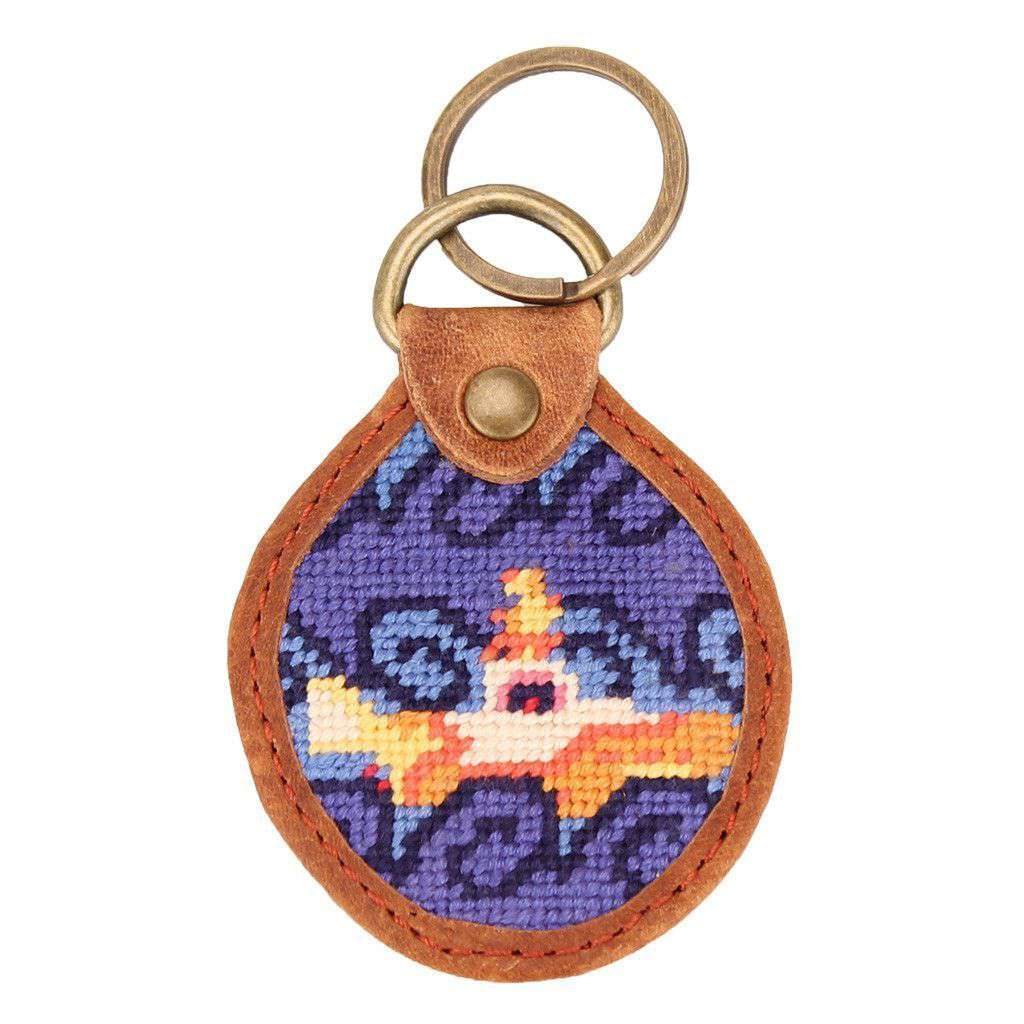 Beneath the Waves Needlepoint Key Fob by Smathers & Branson - Country Club Prep
