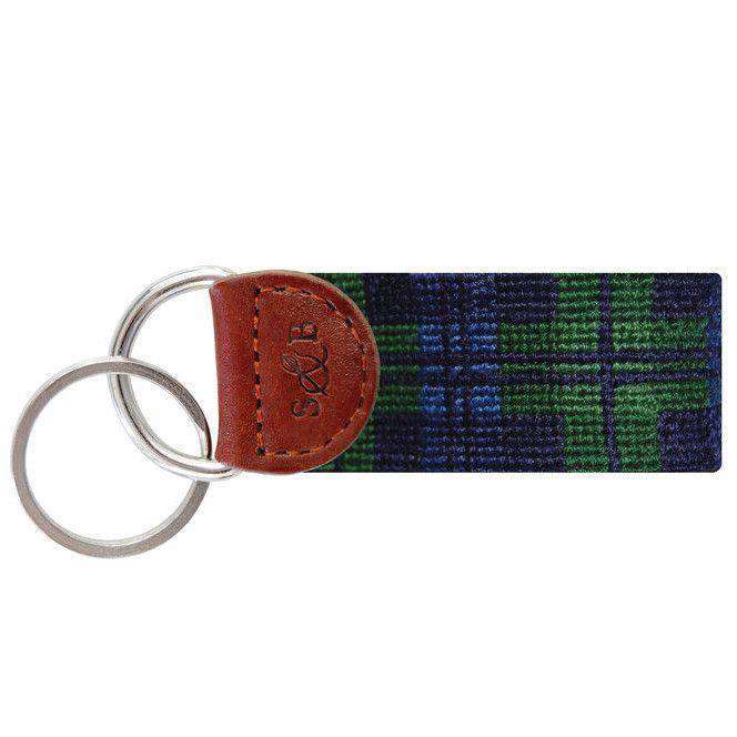 Black Watch Needlepoint Key Fob by Smathers & Branson - Country Club Prep