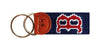 Boston Red Sox Needlepoint Key Fob in Navy by Smathers & Branson - Country Club Prep