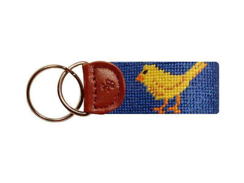 Chick Magnet Needlepoint Key Fob in Classic Navy by Smathers & Branson - Country Club Prep