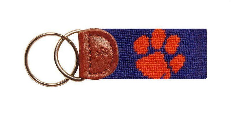 Clemson University Needlepoint Key Fob by Smathers & Branson - Country Club Prep