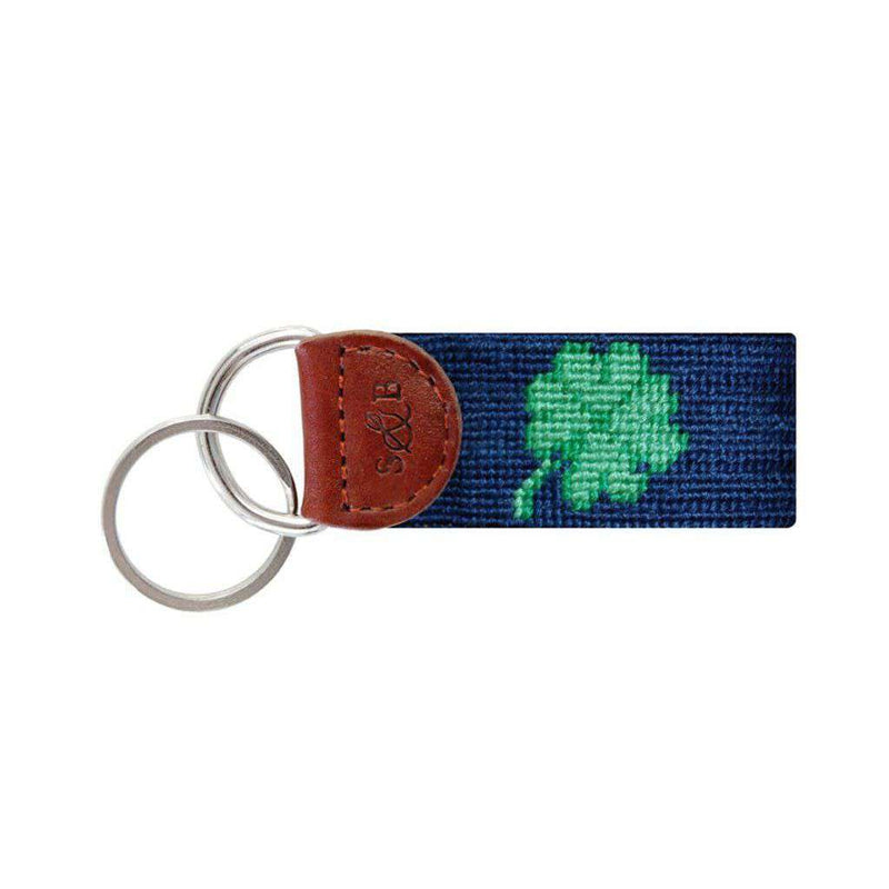 Clover Needlepoint Key Fob by Smathers & Branson - Country Club Prep