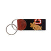 Cornell University Needlepoint Key Fob in Black by Smathers & Branson - Country Club Prep