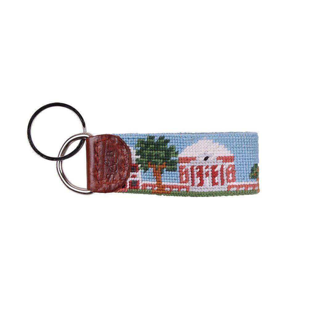 Custom UVA Lawn Campus Scene Needlepoint Key Fob by Smathers & Branson - Country Club Prep