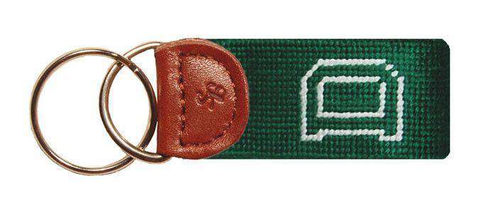 Dartmouth College Needlepoint Key Fob in Green by Smathers & Branson - Country Club Prep