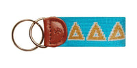 Delta Delta Delta Needlepoint Key Fob by Smathers & Branson - Country Club Prep