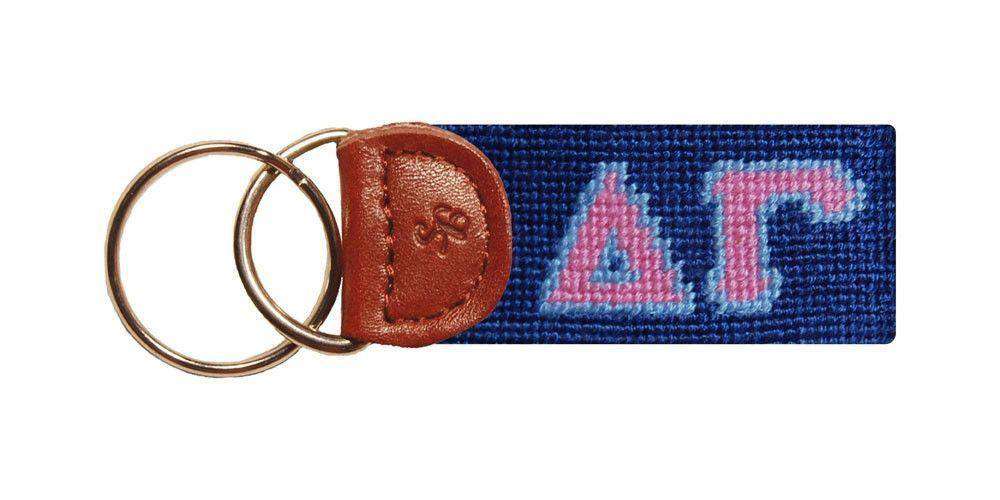 Delta Gamma Needlepoint Key Fob in Navy by Smathers & Branson - Country Club Prep