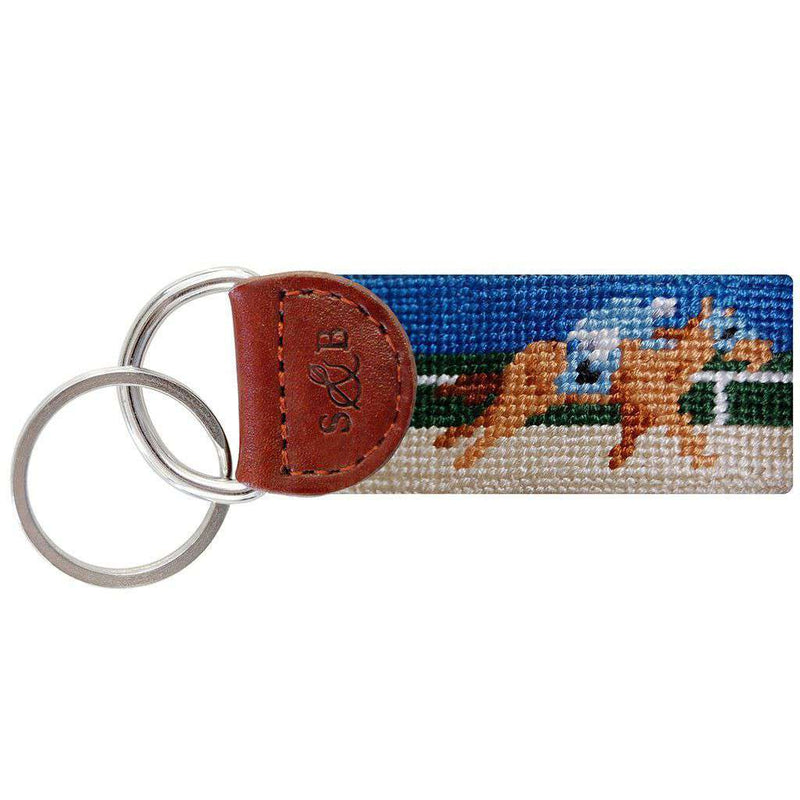 Derby Needlepoint Key Fob by Smathers & Branson - Country Club Prep