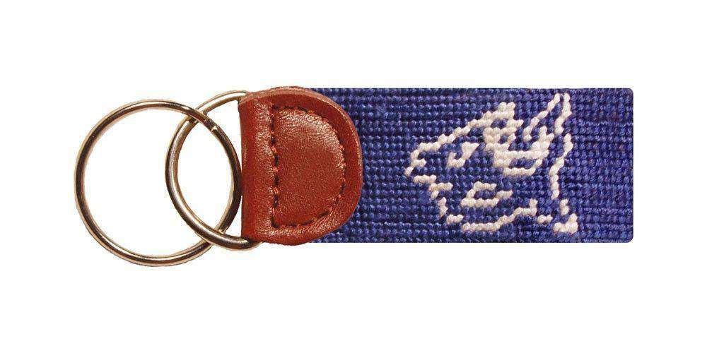 Duke University Needlepoint Key Fob in Blue by Smathers & Branson - Country Club Prep