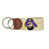 East Carolina Needlepoint Key Fob in Khaki by Smathers & Branson - Country Club Prep