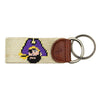 East Carolina Needlepoint Key Fob in Khaki by Smathers & Branson - Country Club Prep