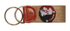 Florida State University Needlepoint Key Fob in Gold by Smathers & Branson - Country Club Prep