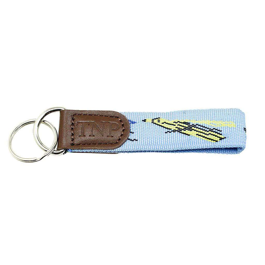 Fly Fishing Key Fob in Blue by 39th Parallel - Country Club Prep