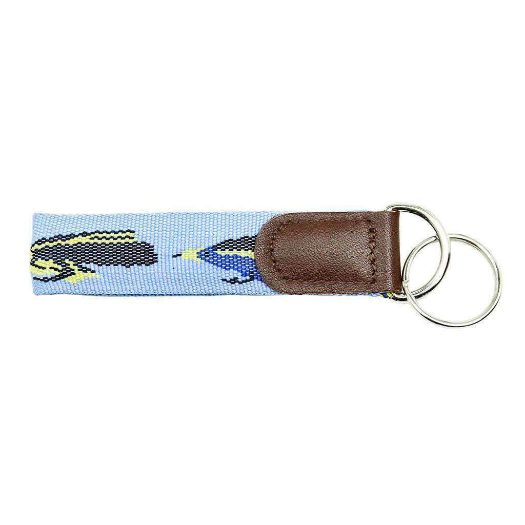 Fly Fishing Key Fob in Blue by 39th Parallel - Country Club Prep
