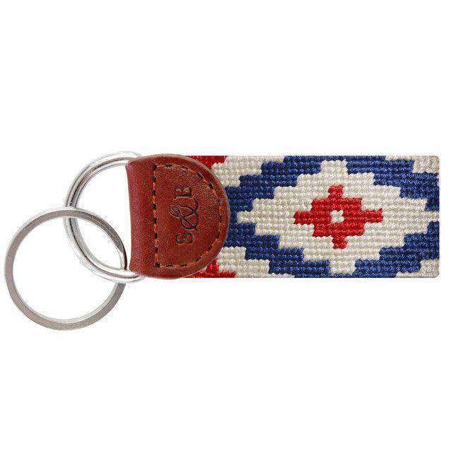 Gaucho Rojo Needlepoint Key Fob by Smathers & Branson - Country Club Prep