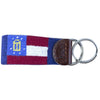 Georgia Flag Needlepoint Key Fob by Smathers & Branson - Country Club Prep