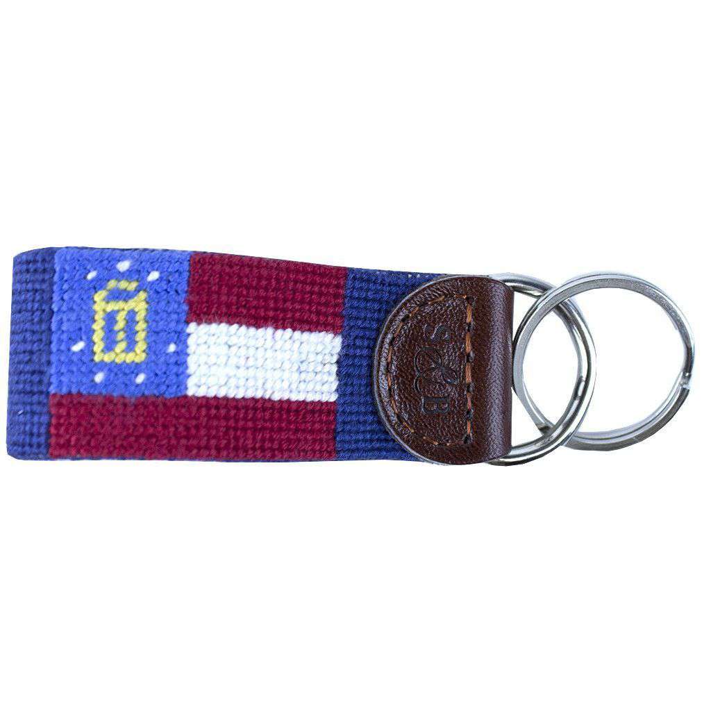 Georgia Flag Needlepoint Key Fob by Smathers & Branson - Country Club Prep