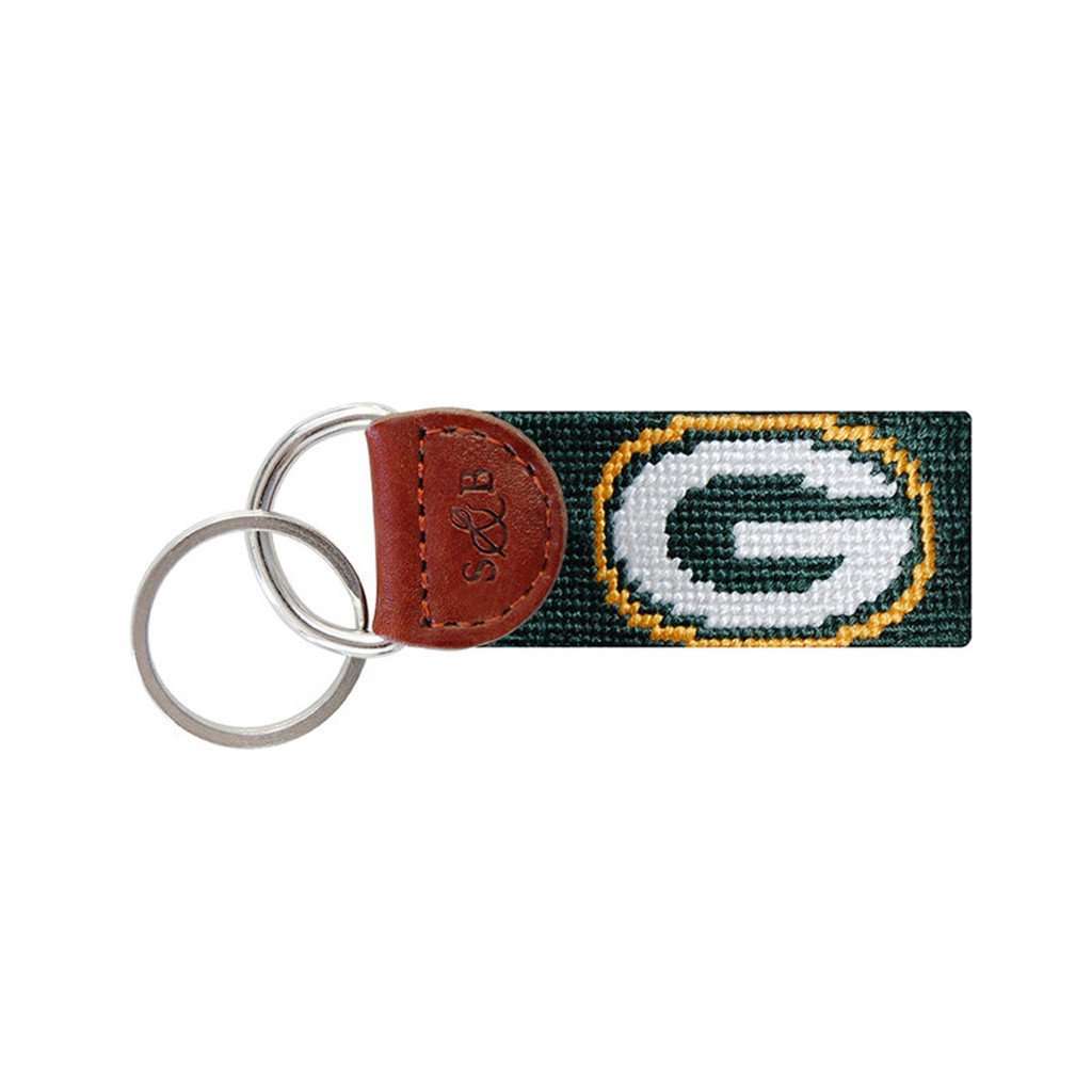 Green Bay Packers Needlepoint Key Fob by Smathers & Branson - Country Club Prep
