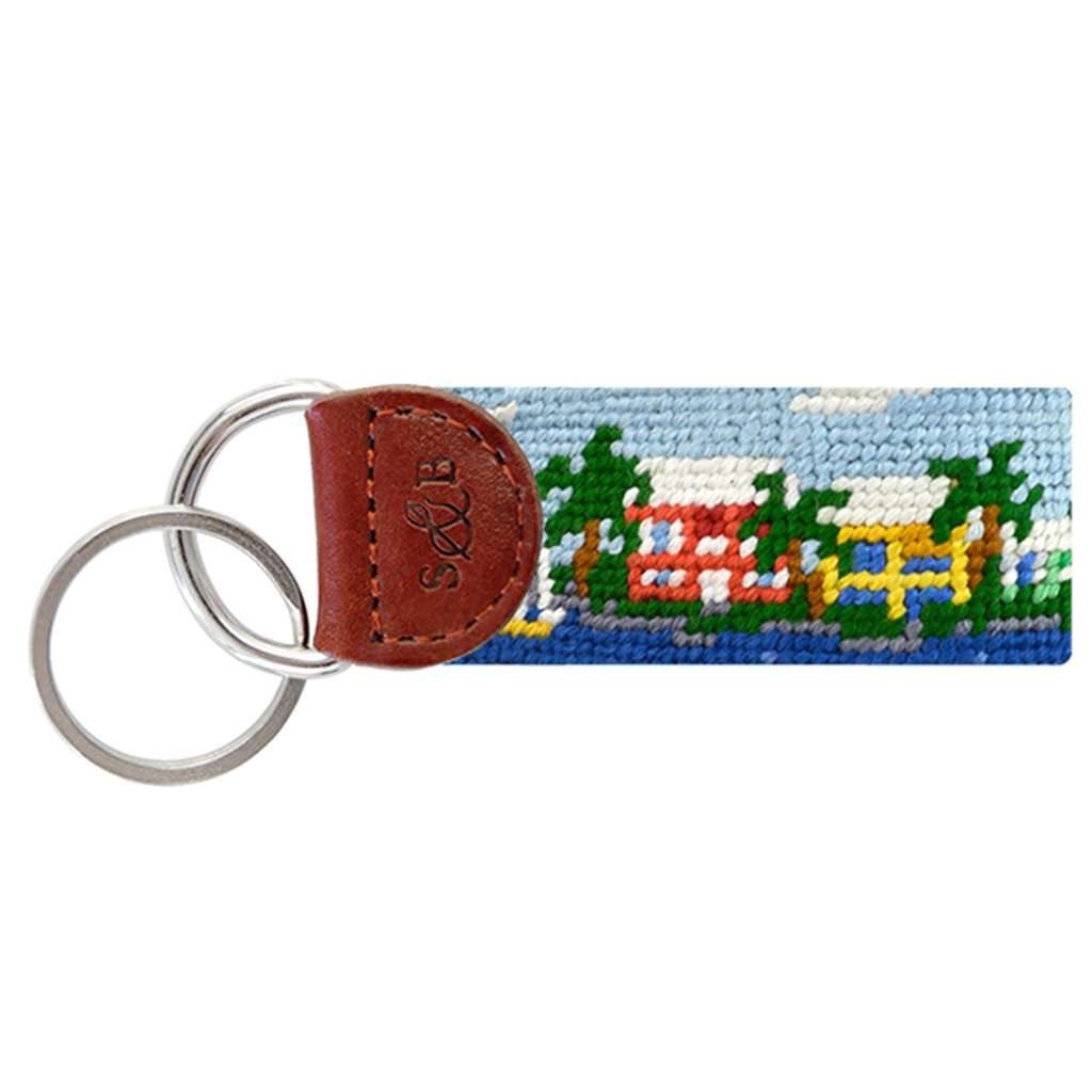 Island Time Needlepoint Key Fob by Smathers & Branson - Country Club Prep