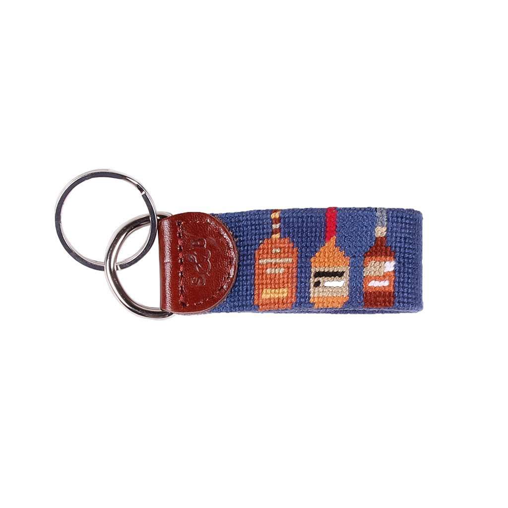 Limited Edition Race Horse and Bourbon Needlepoint Key Fob by Smathers & Branson - Country Club Prep
