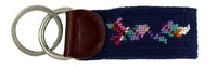 Longshanks the Friendly Fox Key Fob in Navy by Smathers & Branson - Country Club Prep