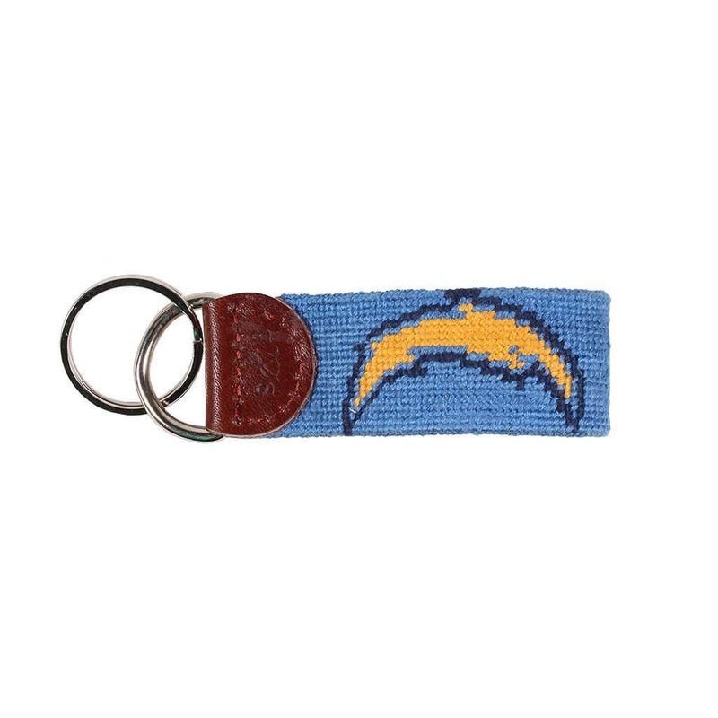 Los Angeles Chargers Needlepoint Key Fob by Smathers & Branson - Country Club Prep