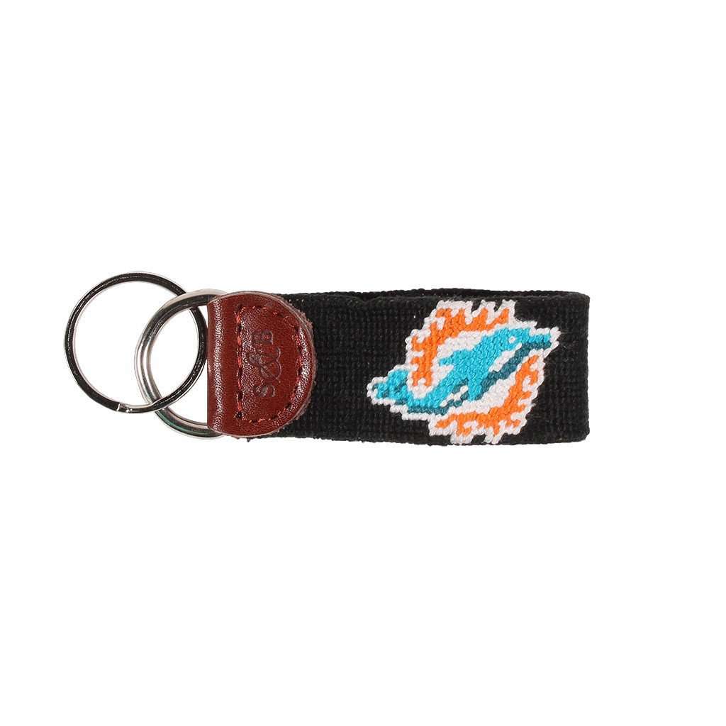 Miami Dolphins Needlepoint Key Fob by Smathers & Branson - Country Club Prep