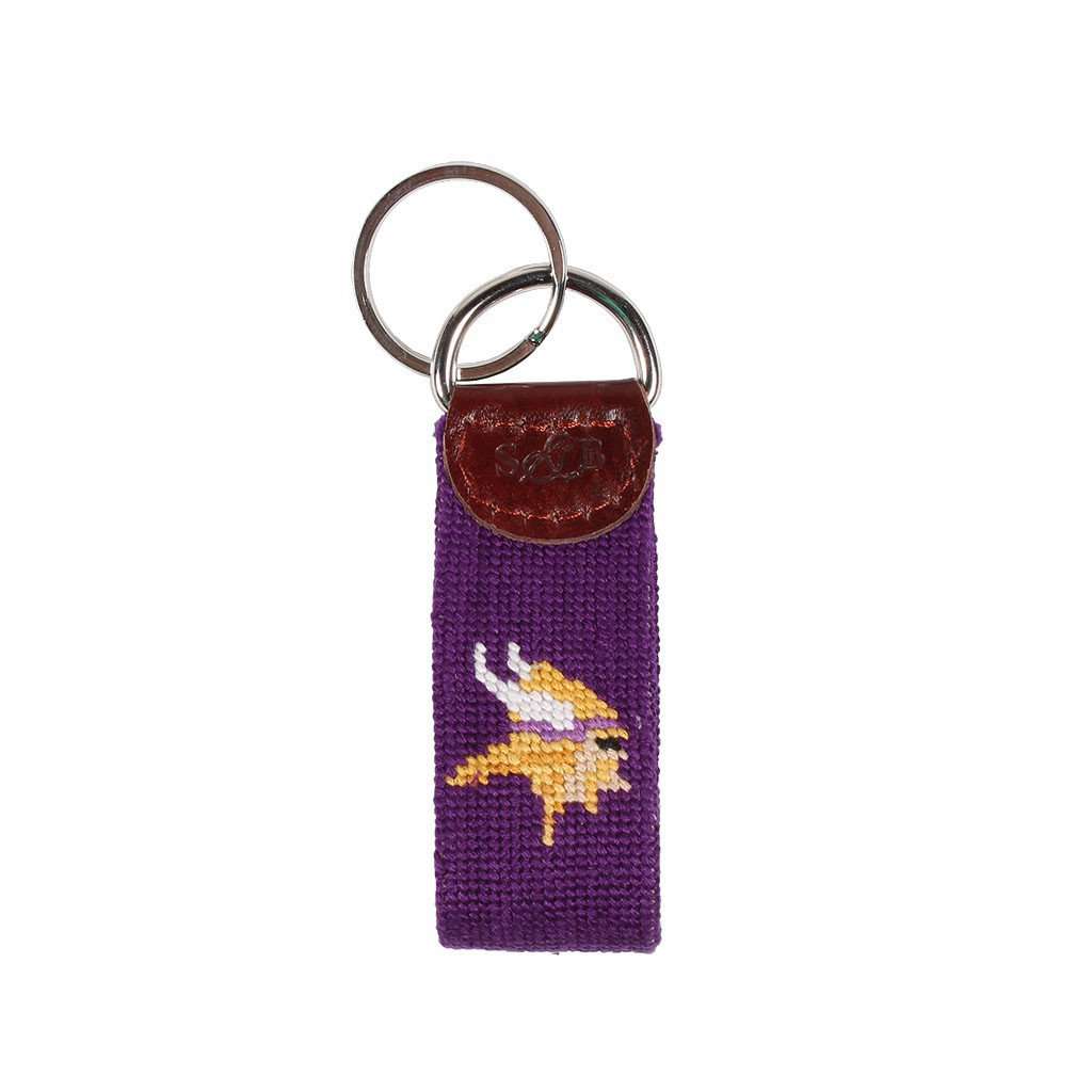 Minnesota Vikings Needlepoint Key Fob by Smathers & Branson - Country Club Prep