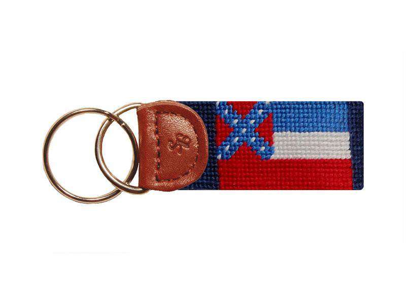 Mississippi Flag Needlepoint Key Fob by Smathers & Branson - Country Club Prep