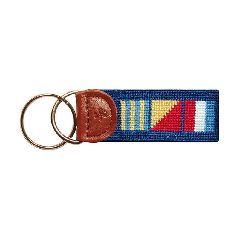 Nautical Key Fob in Navy by Smathers & Branson - Country Club Prep