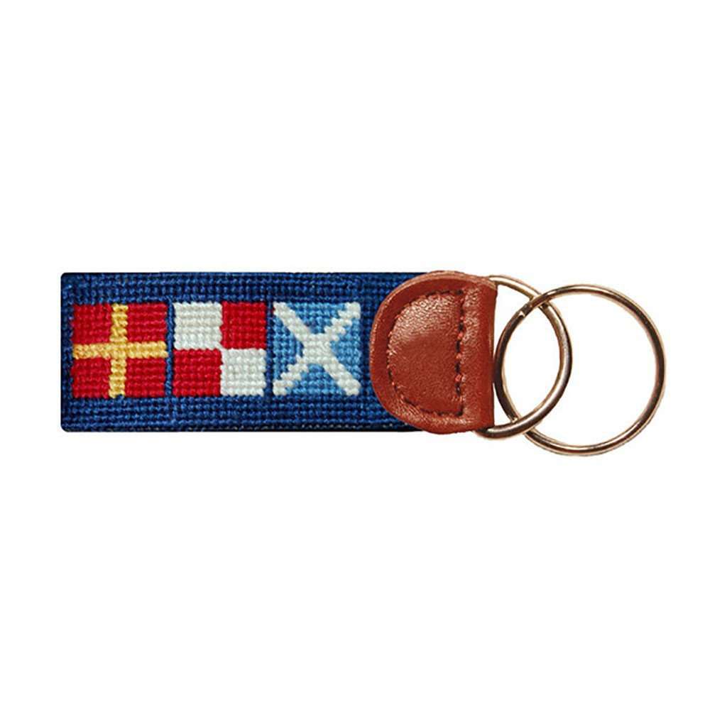 Nautical Key Fob in Navy by Smathers & Branson - Country Club Prep