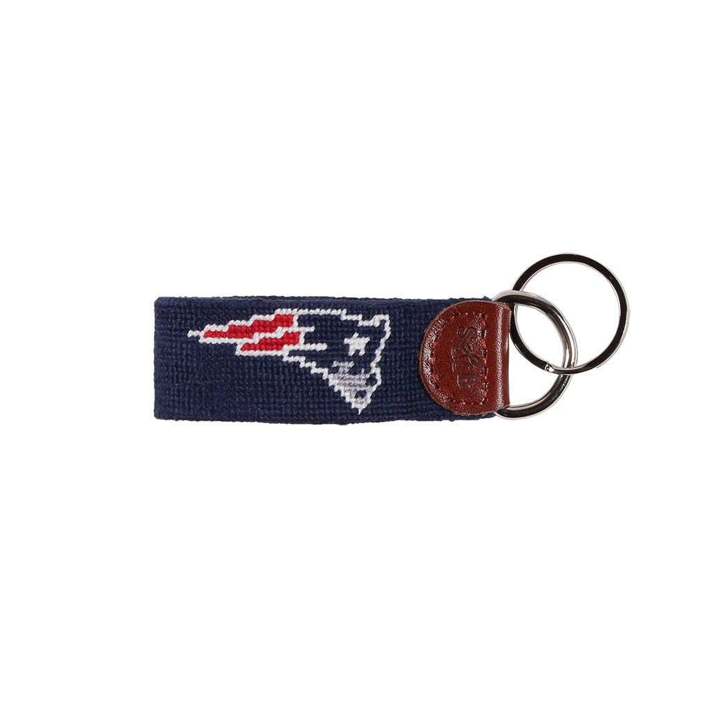 New England Patriots Needlepoint Key Fob by Smathers & Branson - Country Club Prep