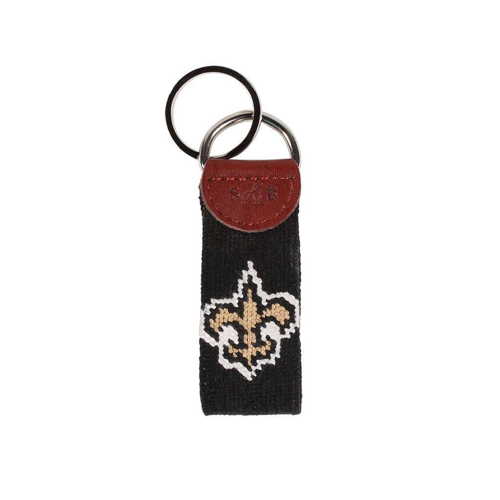 New Orleans Saints Needlepoint Key Fob by Smathers & Branson - Country Club Prep