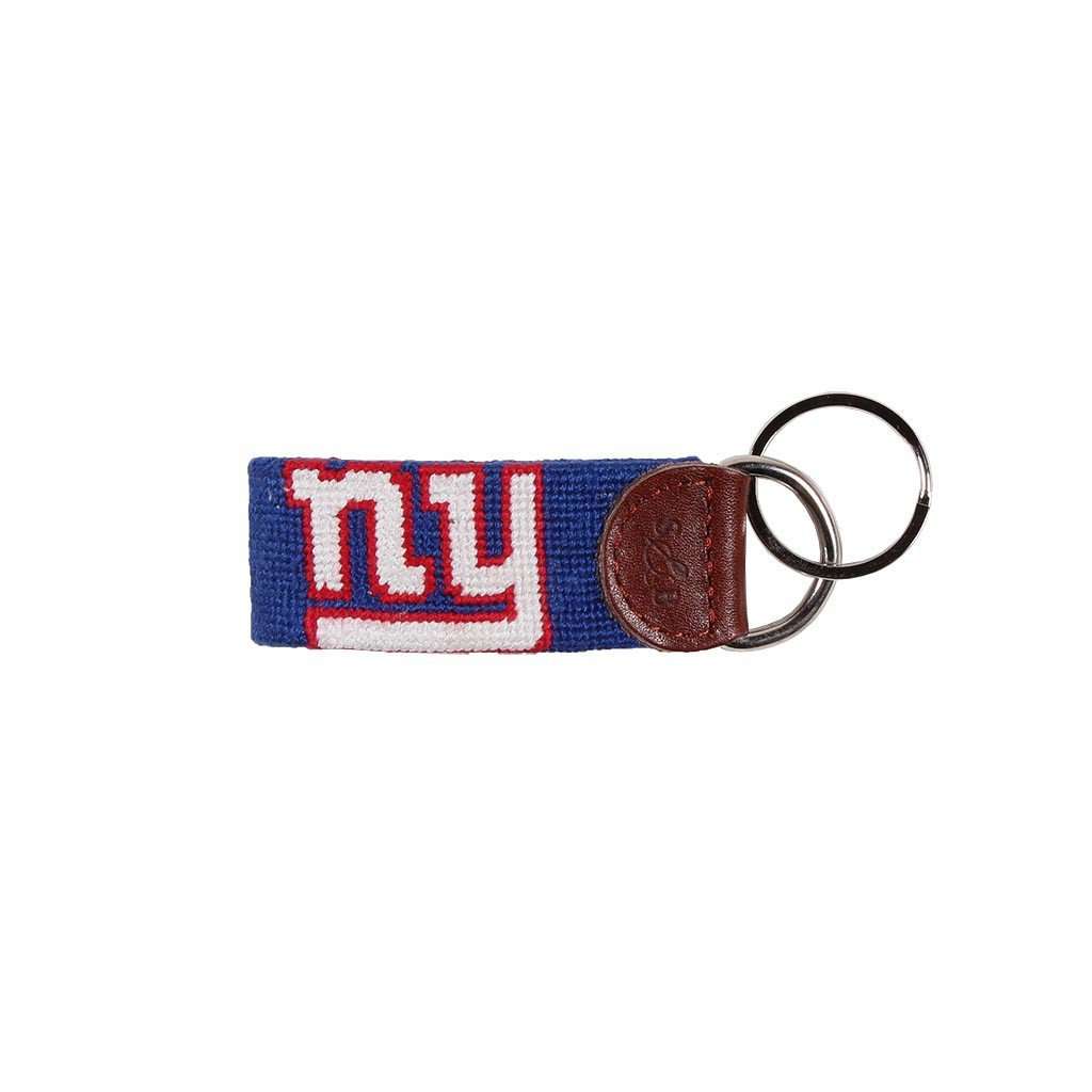 New York Giants Needlepoint Key Fob by Smathers & Branson - Country Club Prep