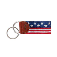 Old Glory Key Fob in Red, White and Blue by Smathers & Branson - Country Club Prep