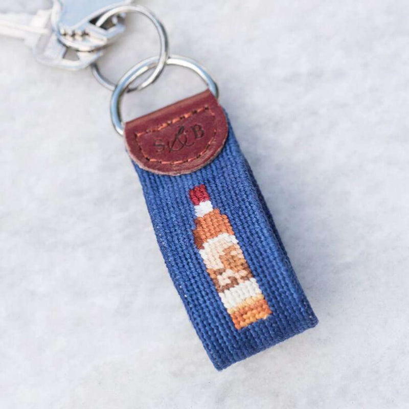 Pappy Bottle Needlepoint Key Fob by Pappy & Company - Country Club Prep