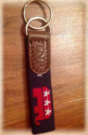 Republican Elephant  Key Fob in Blue by 39th Parallel - Country Club Prep