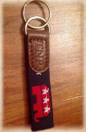 Republican Elephant  Key Fob in Blue by 39th Parallel - Country Club Prep