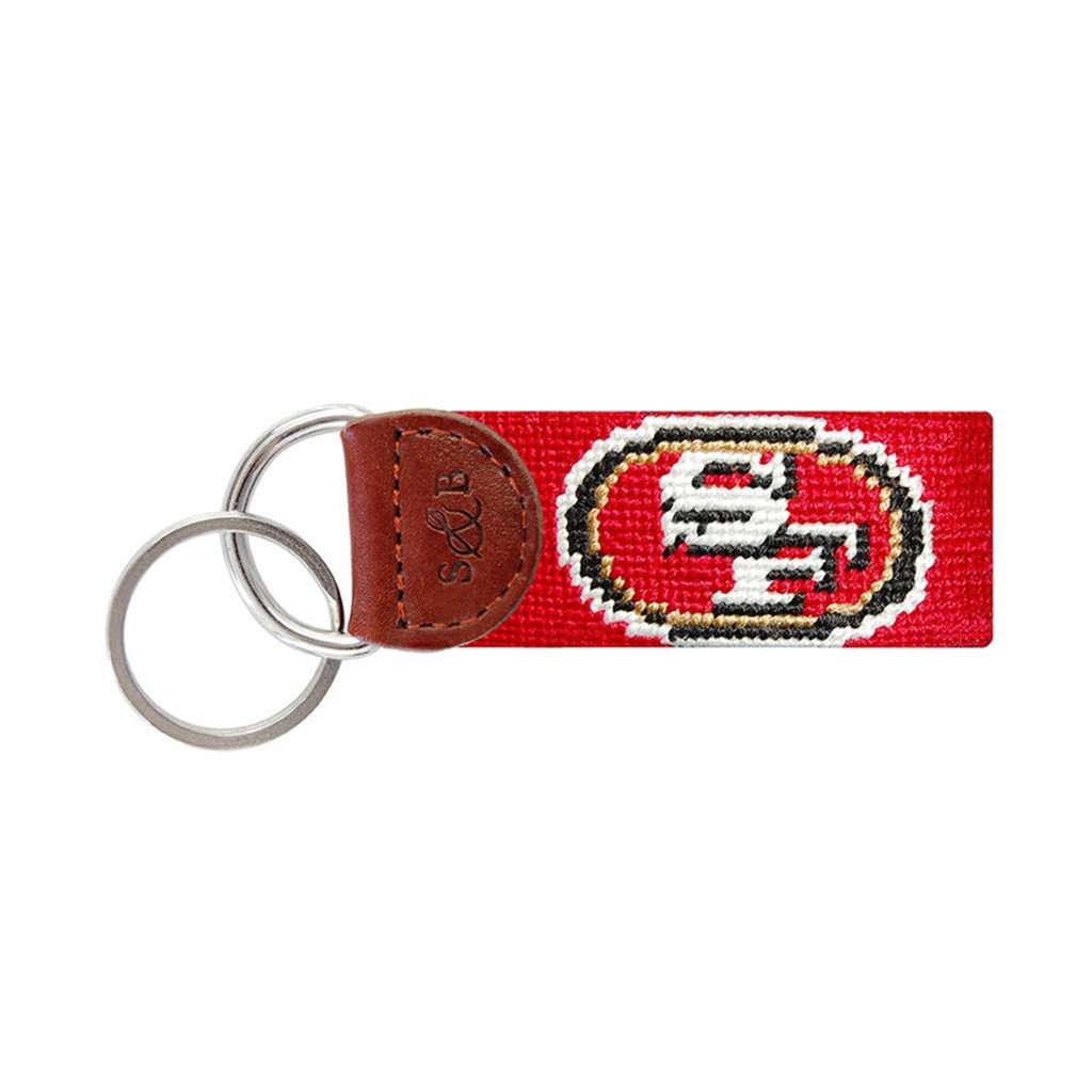 San Francisco 49ers Needlepoint Key Fob by Smathers & Branson - Country Club Prep
