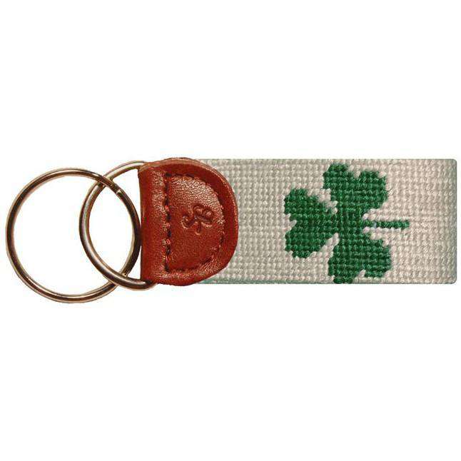 Shamrock Key Fob in Beige by Smathers & Branson - Country Club Prep