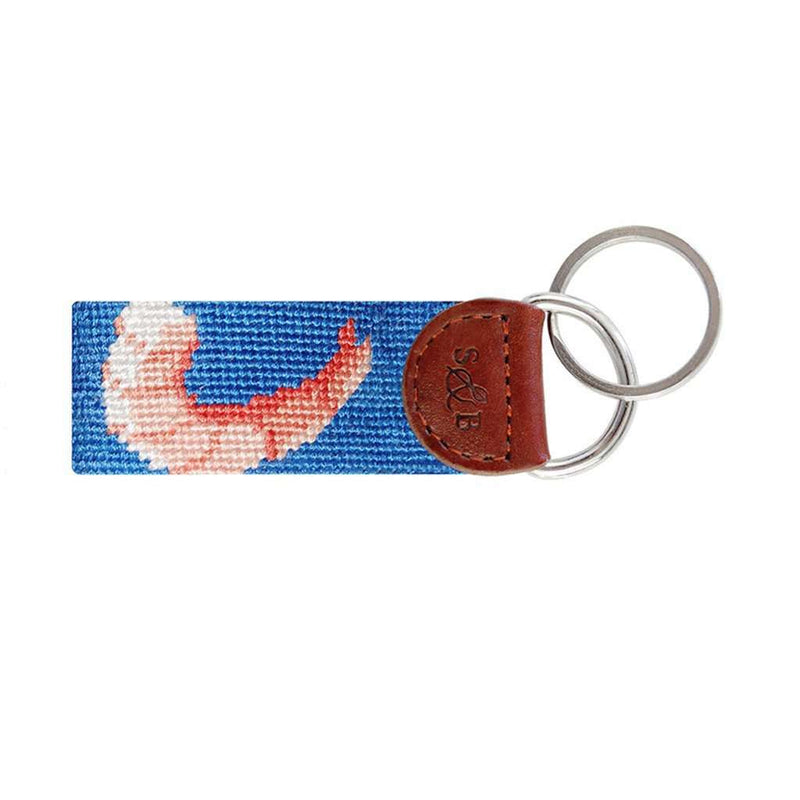 Shrimp Cocktail Key Fob in Blue by Smathers & Branson - Country Club Prep