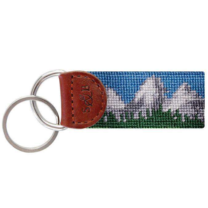 Tetons Needlepoint Key Fob by Smathers & Branson - Country Club Prep