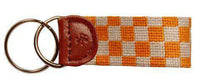 University of Tennessee Checkered Needlepoint Key Fob by Smathers & Branson - Country Club Prep