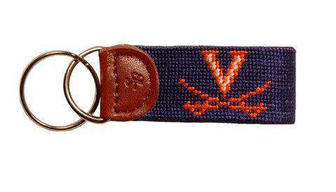 University of Virginia Needlepoint Key Fob by Smathers & Branson - Country Club Prep