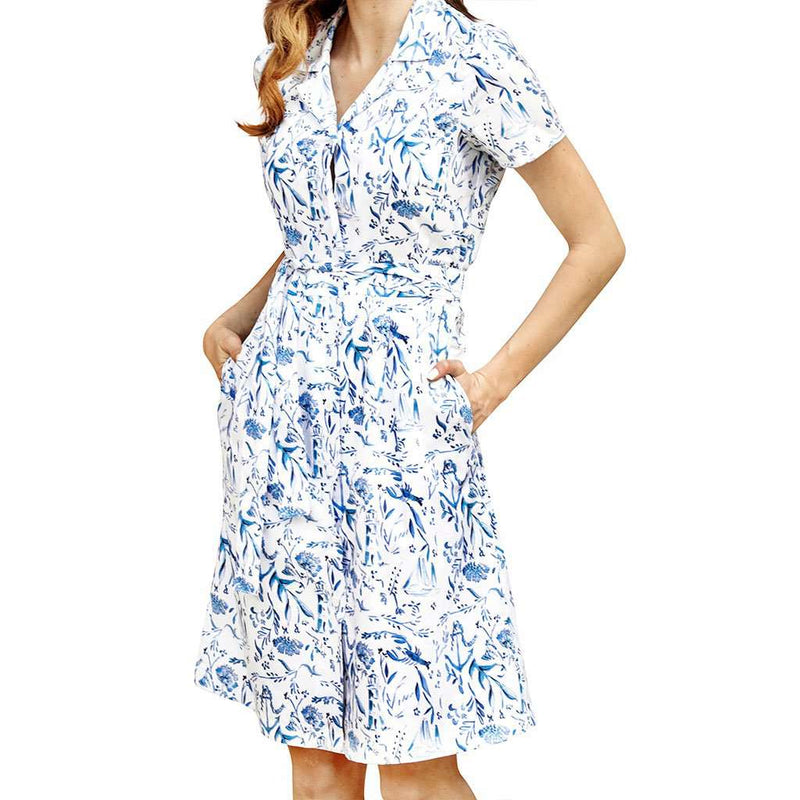 Nautical Chinoiserie Shirt Dress by Kiel James Patrick - Country Club Prep