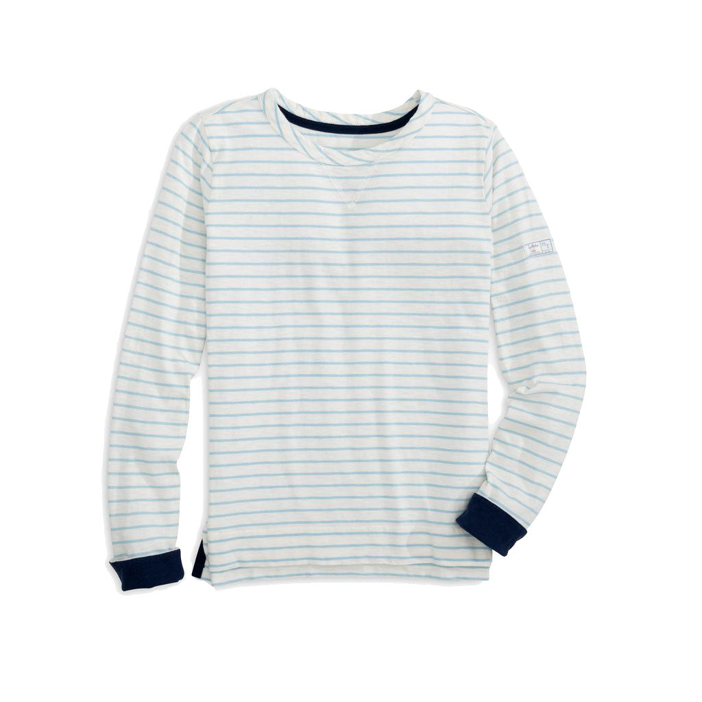 Kimmy Sun Farer Striped Crew Pullover by Southern Tide - Country Club Prep