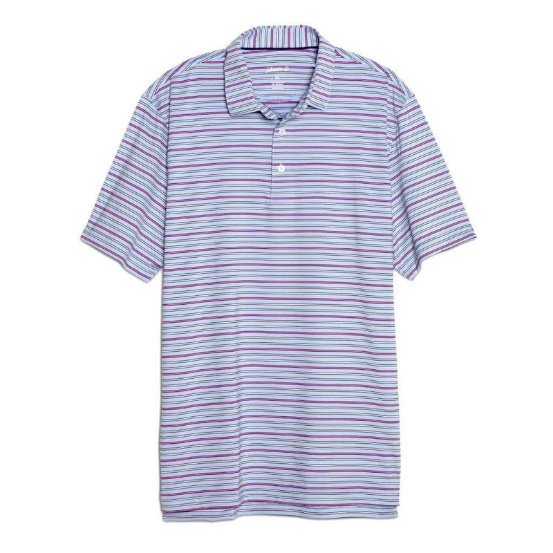 Kingston Striped Prep-Formance Jersey Polo by Johnnie-O - Country Club Prep